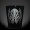 Etched black shot glass of this tribal Cthulhu tattoo design