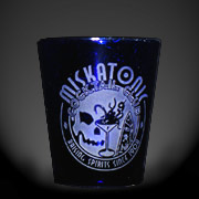 Beautiful etched shot glass for this very exclusive club