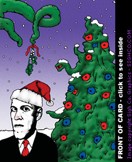 HP Lovecraft Shoggoth Tree Christmas Cards, set of 10