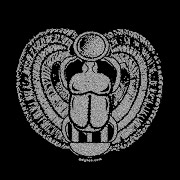 This heart amulet helps the deceased in the afterlife. Front and back print.