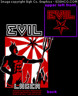 Evil Lager work shirt