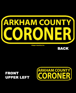 Arkham County Coroner shirt