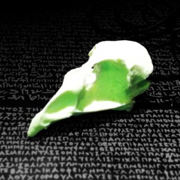 Quail Skull, glow in the dark