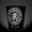 Etched shot glass of inky black, just like the place where Cthulhu waits dreaming