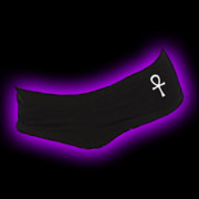 Hot shorts with a white Ankh design