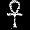 The symbol for everlasting life, decorated with hieroglyphs.