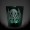 Etched green shot glass of this tribal Cthulhu tattoo design