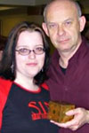 Amanda and Doug Bradley enjoy a little sin.