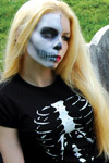 April wears a Skelly babydoll