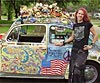 Brandi and her art car.