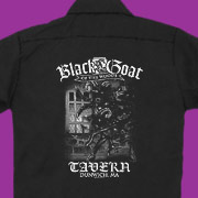 Work shirt for a popular drinking hole for the unholy in Dunwich, MA