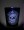 Miskatonic Cocktail Club blue shot glass