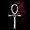 Big Egyptian Ankh with Osiris temple art